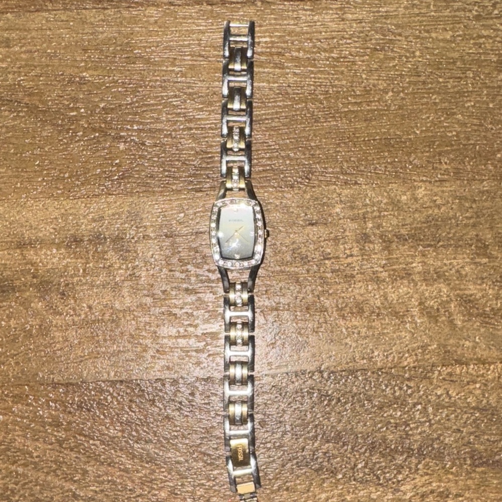 Elegant Silver and Gold Watch